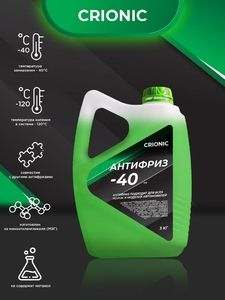 Антифриз CRIONIC -40 G11 зеленый (5кг)