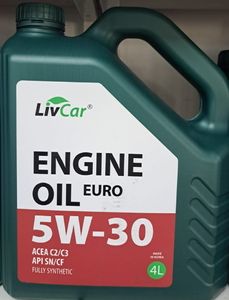 Масло моторное LIVCAR ENGINE OIL EURO 5W30 ACEA C2/3 API SN/CF синт (4л)