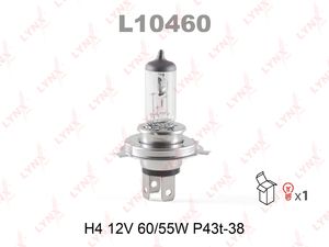 Лампа накаливания H4 12V (60/55W) P43T-38 LYNXAUTO L10460