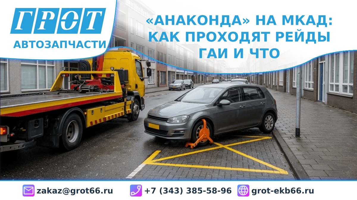 «Анаконда» на МКАД: как проходят рейды ГАИ и что проверяют в первую очередь
