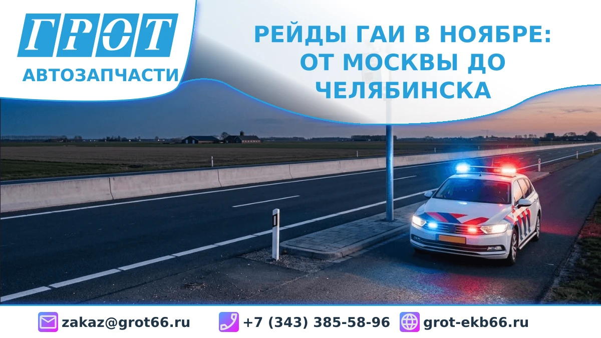 Рейды ГАИ в ноябре: от Москвы до Челябинска — как не попасть под проверку и подготовить машину