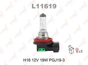 Лампа накаливания H16 12V19W LYNXAUTO L11619