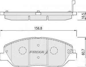 Колодки тормозные FRIXA FPH18 передние 