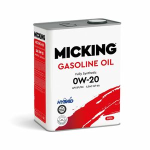 Масло моторное MICKING GASOLINE OIL MG1 0W20 SP/RC SYNTETIC (4л)