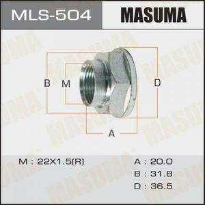 Гайка ШРУСа M22X1.5/20 32 MASUMA MLS504