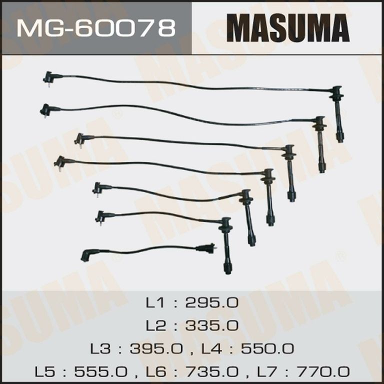Провода высоковольтные MASUMA MG60078 TOYOTA Mark II