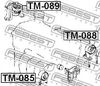 Подушка двигателя FEBEST TM089 TOYOTA PLATZ 1999-2005