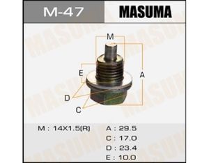 Болт MASUMA M47 ISUZU, HONDA 14х1.5