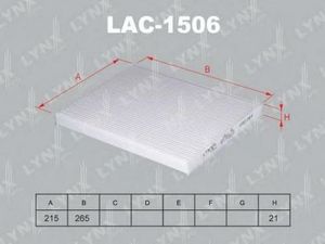 Фильтр салонный LYNX LAC1506