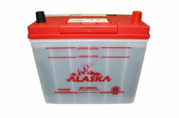 Аккумуляторная батарея ALASKA MF 234/127/220 45А/ч ССА 430А полярн. обрат 55B24L calcium +