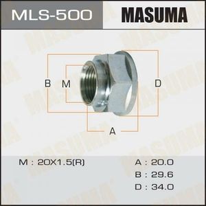 Гайка ШРУСа M20X1.5/20 30 MASUMA MLS500