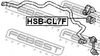 Втулка стабилизатора FEBEST HSBCL7F (D26.5)