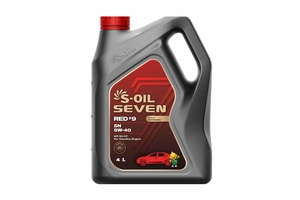 Масло моторное S-OIL 7 RED9 5W-40 SN синт (4л)
