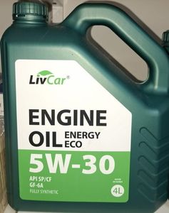 Масло моторное LIVCAR ENGINE OIL ENERGY ECO 5W30 API SP/CF/GF-6A синт (4л)