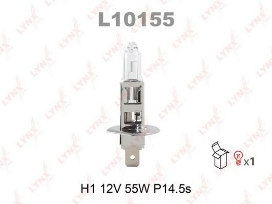 Лампа накаливания H1 12V (55W) LYNXAUTO L10155