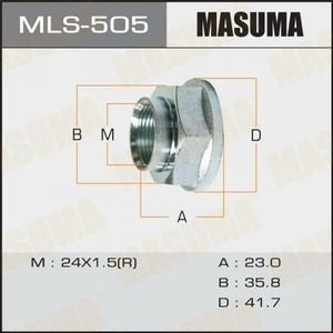 Гайка ШРУСа M24X1.5/23 36 MASUMA MLS505