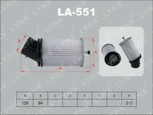 Фильтр воздушный LYNX LA551