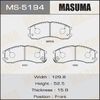 Колодки тормозные MASUMA MS5194