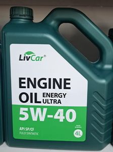 Масло моторное LIVCAR ENGINE OIL ENERGY ULTRA 5W40 API SP/CF синт (4л)