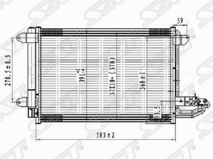 Радиатор кондиционера SAT STVW263940 AUDI, SEAT, SKODA 2003-2012