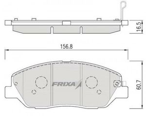 Колодки тормозные FRIXA FPH23 передние 