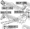 Подушка двигателя FEBEST NMP11RH NISSAN PRIMERA 1996-2001