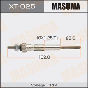 Свеча накаливания MASUMA XT025 TOYOTA