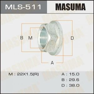 Гайка ШРУСа M22X1.5/15 30 MASUMA MLS511
