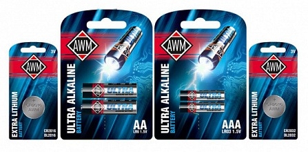 Батарейки AWM AAA LR03 1,5V блистер (2 шт)